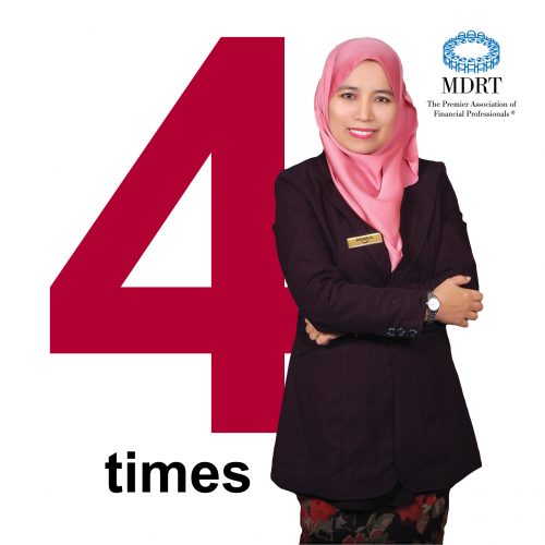 Agen berstatus MDRTsebanyak 4 kali: Pn Zuraida binti Harun